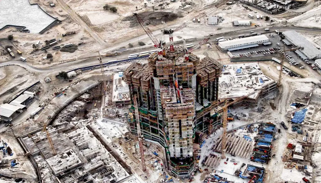 In the Making: A Rare Journey Through Iconic Landmark Construction